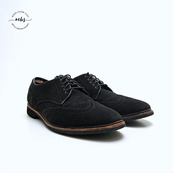 Cole Haan Franklin Suede Lace Up Wingtip Derby Shoes‎ Black Men Size 13 main image 11